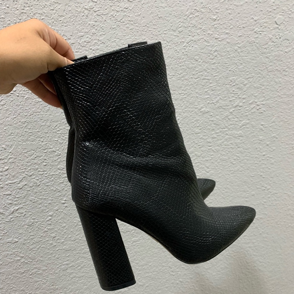 multi snake booties